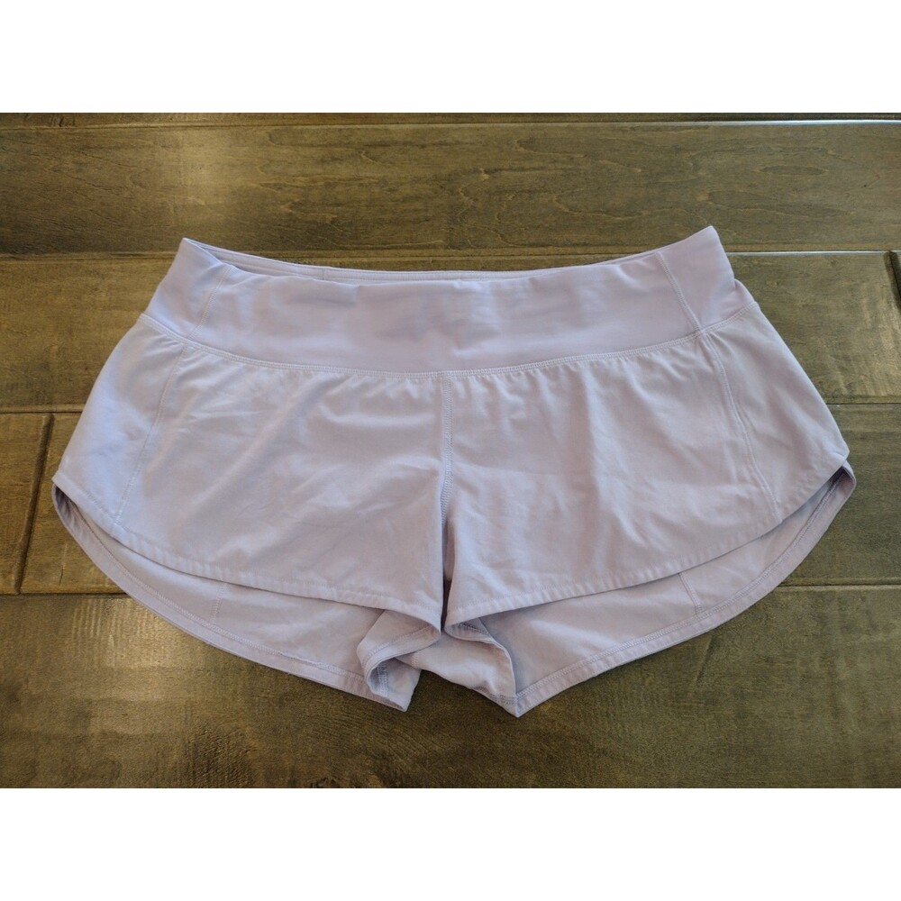 LULULEMON Women's EEUC Speed Up lavender LR Low Rise 2.5" athletic shorts - 8